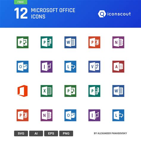 Microsoft Icon Set 194936 Free Icons Library