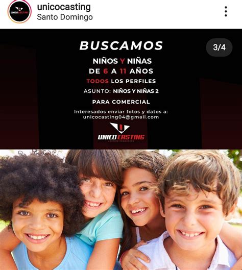 Santo Domingo Se Buscan NiÑos Y NiÑas Entre 6 Y 11 Años Para Comercial