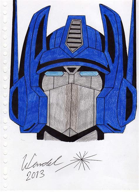 Optimus Prime Drawing By Wendel Krolis Fine Art America