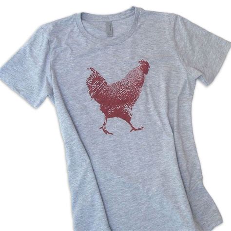 Chicken T Shirts Combed Cotton Cotton Tee Urban Chickens Heather
