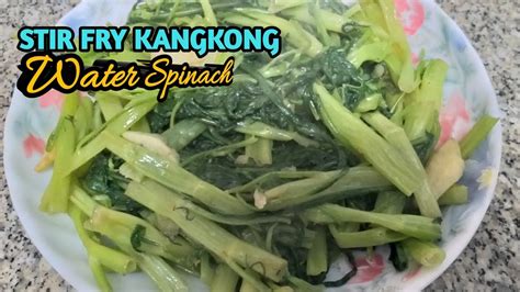 Stir Fry Kangkong With Preserved Beancurd Easy Chinese Recipe Ashlenelor Youtube