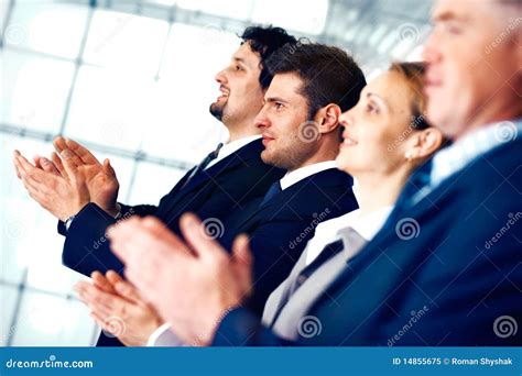 Business People Applauding Royalty Free Stock Photo Image 14855675