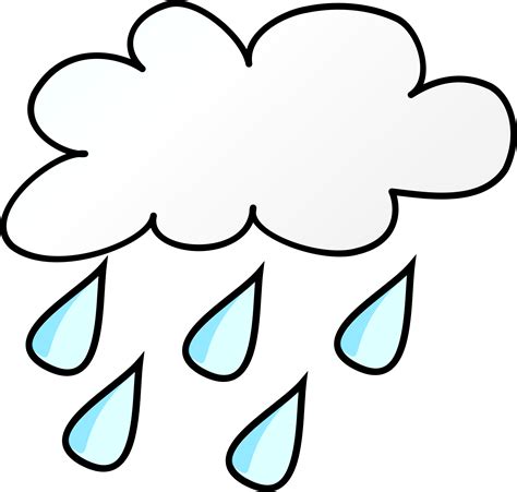 Cartoon Rain Cloud Clip Art Rainy Weather Clip Art X Png
