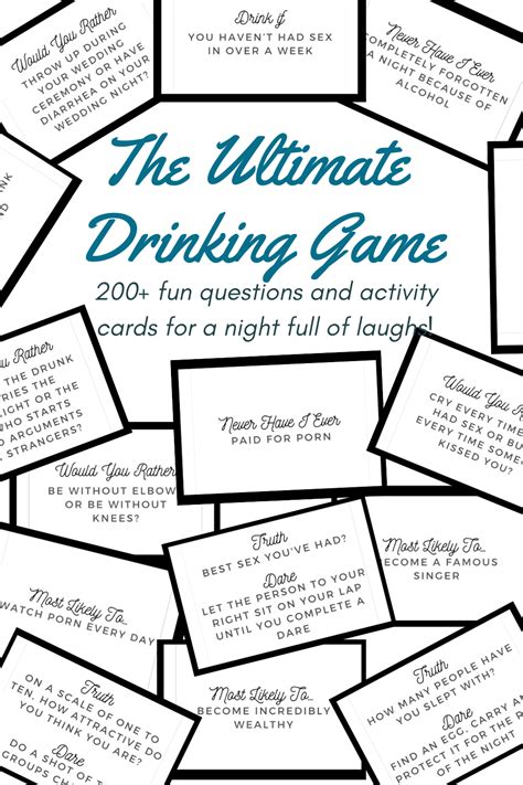 Buzzed Drinking Game Cards Printable Ihsanpedia