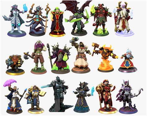 Персонажи вселенной Warcraft как миниаютры Hero Forge Игровое