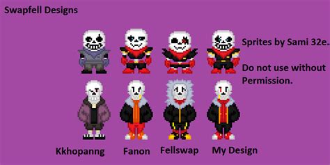 Swapfell Sans And Papyrus Designs By Sami32e On Deviantart