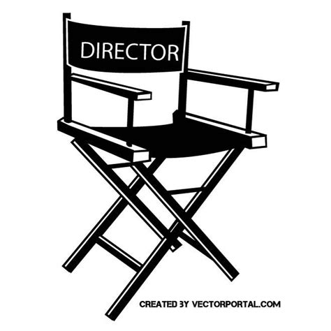 Directors Chair Royalty Free Stock Vector Clip Art