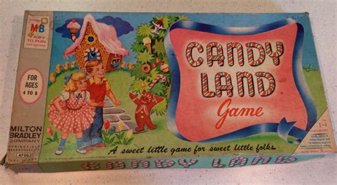 Hasbro gaming:chutes and ladders board game & gaming candy land kingdom of sweet adventures board game for kids ages 3 & up (amazon exclusive),red,original version 4.8 out of 5 stars 2,367 25.05 $ 25. 1955 Candy Land Board Game | Etsy | Candyland board game ...