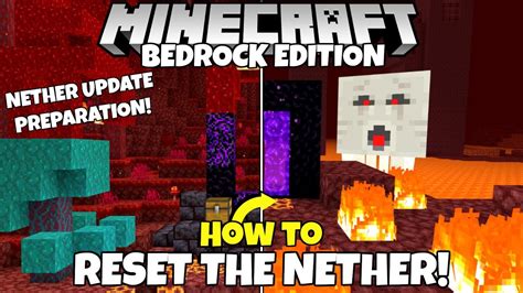 Minecraft Bedrock How To Reset The Nether And End Dimensions Nether