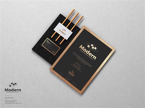 Download Free Modern Stationery Branding Mockup Design - Mockup Planet