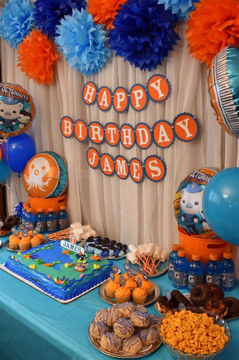 Octonauts Theme Birthday Banner Balloons And Party Treats Octonauts