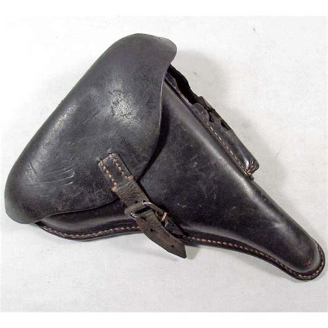 German Nazi Military Luger P08 Leather Pistol Holster