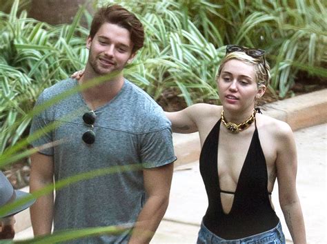 Poolside From Miley Cyrus And Patrick Schwarzeneggers Cutest Pics E News