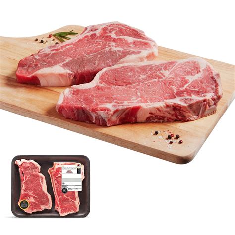 Aaa Angus Beef Striploin Steak Value Pack Bone In Your Fresh Market