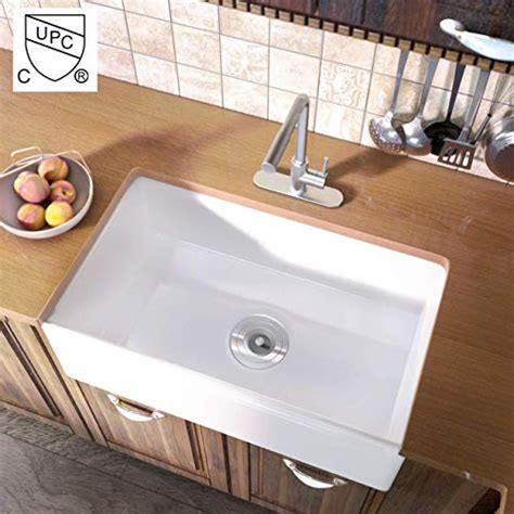 Continue reading our undermount kitchen sink reviews so you can work out whether or not they're the sinks for your kitchen. KES cUPC Fireclay Sink Farmhouse Kitchen Porcelain Sink ...