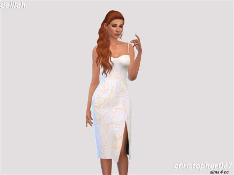 The Sims Resource Delilah Dress Christopher067