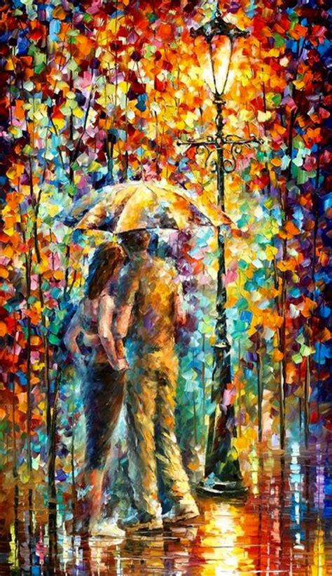 ️ ༻ ༺ Painting By Leonid Afremov Lovers Passion Love Couples