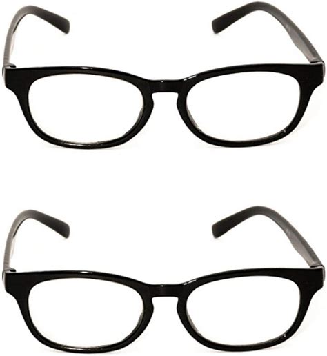 2 X Pairs Stylish Great Value Retro Fashion Black Oval Reading Glasses Mt22 2 Pairs Black 2 0
