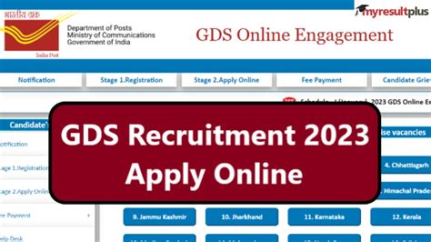 India Post Gds Recruitment 2023 Gramin Dak Sevak Gds Registration