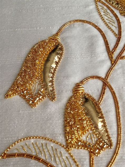 Untitled Gold Work Embroidery Handwork Embroidery Design Beaded