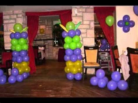 Put lemon and cucumbers in your water. DIY Balloon decoration for birthday party - YouTube