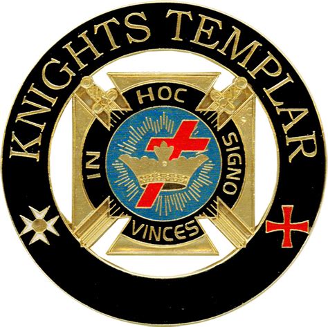 Aec 55 Kt Deluxe Cut Out Auto Emblem Knights Templar Inhoc