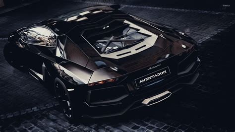 Lamborghini Aventador Black Hd Wallpaper
