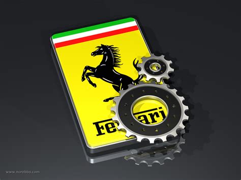 Chrome ferrari boot logo version: Six conceptual Ferrari logo illustrations - Norebbo