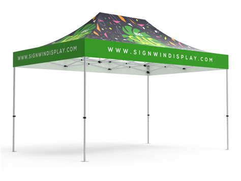 10x15 Custom Pop Up Canopy Tent Signwin