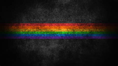 Colorie Notre Monde Avec Une Couverture De Fierté Fond Décran Gay