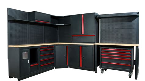 Garage Combination Tool Cabinet And Storage Tools Trolley