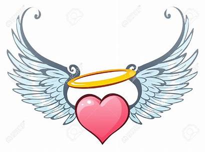 Wings Angel Halo Clipart Heart Angels Cartoon