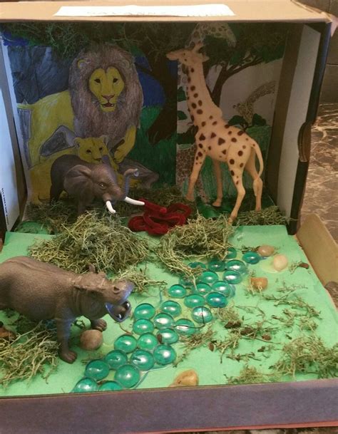 Check spelling or type a new query. Shoebox diorama African habitat | Habitats projects ...