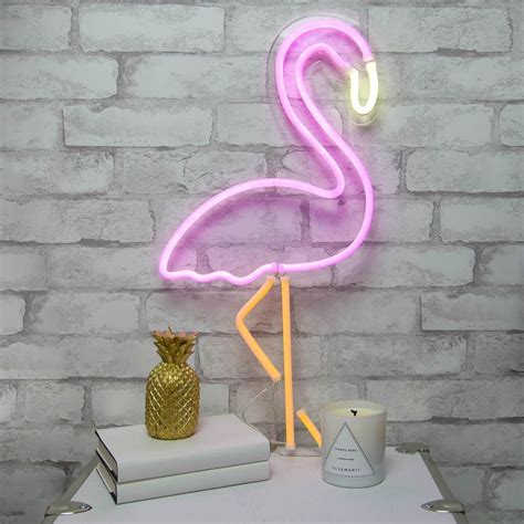 Flamingo Neon Led Wall Sign Small Flamingo Lights Dorm Room Lights