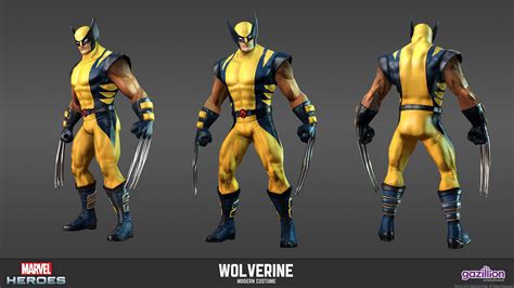 Wolverine Modern Costume Marvel Heroes Model Sheets Pinterest