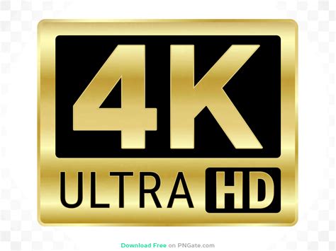 4k Ultra Hd Logo Gold Png Image Download For Free Pngate