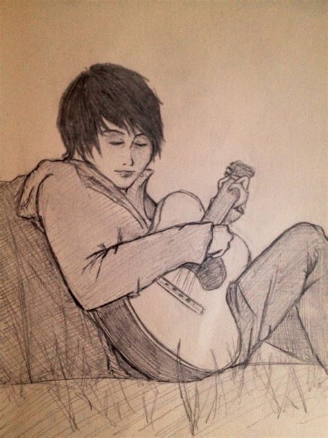 Boy Playing Guitar By Xxdarkflame On Deviantart