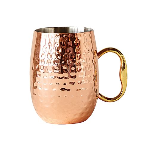 Creative Co Op Stainless Steel Moscow Mule Mug With Handle