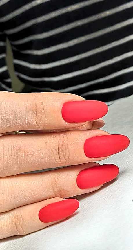 24 Matte Red Nails Ideas Successful Acrylic And Coffin Designs Page