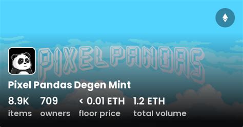 Pixel Pandas Degen Mint Collection Opensea