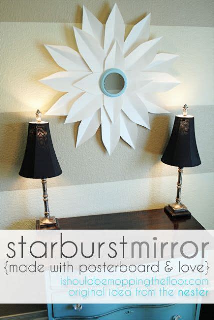 Diy Starburst Mirror From Posterboard With Images Starburst