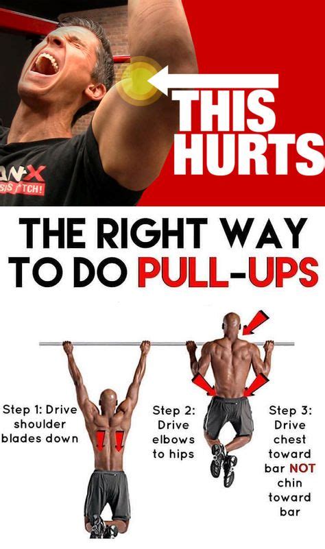 The Right Way To Do Pull Ups With Images Pull Ups V Shape Body