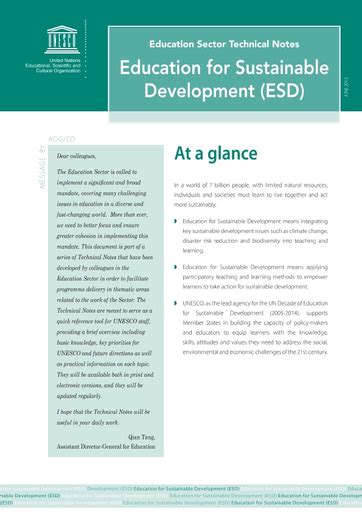 Education For Sustainable Development Esd