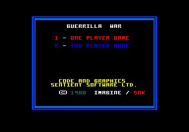Screenshot Of Guerrilla War Amstrad Cpc Mobygames