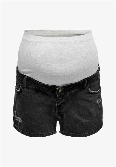 Only Maternity Jeans Shorts Black Denim Zalandode