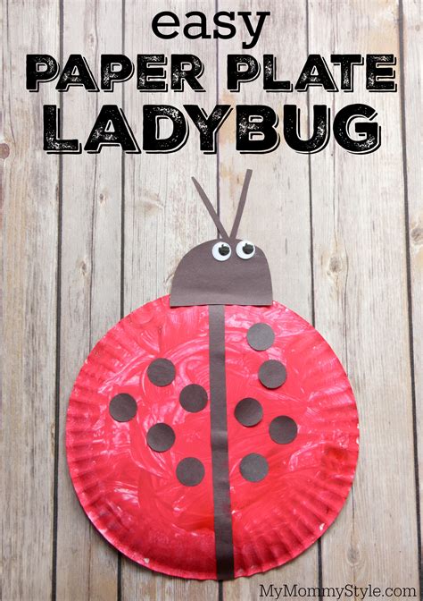 Easy Paper Plate Ladybug Craft - My Mommy Style