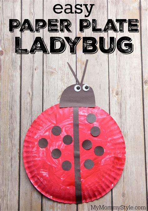 Easy Paper Plate Ladybug Craft My Mommy Style