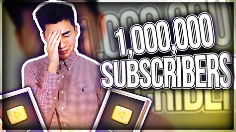 What do i gain if i have up to 1 million subscribers? 1 MILLION SUBSCRIBERS! THANK YOU SO MUCH - YouTube