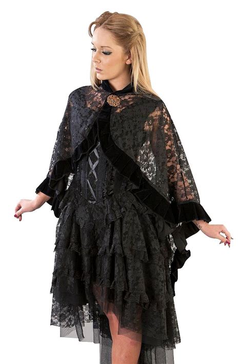 burleska black lace catherine wrap shawl cape lace cape angel outfit black lace