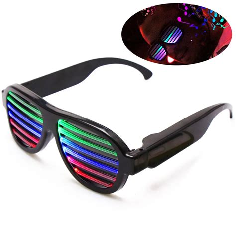 buy slotted rave slat glasses 80s retro shutter style party cool costume accessory in cheap